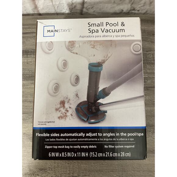 NWT Small Pool & Spa Vacuum Flexible Sides Adjust to Angles - Picture 3 of 6